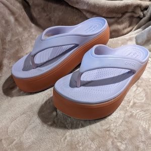 Crocs platform sandals